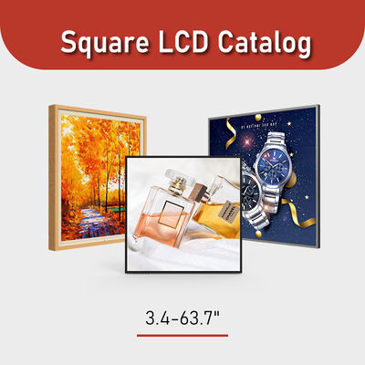High Brightness Square LCD Display in 3.4-63.7" Panel Size and 500-1000 Typ. Brightness