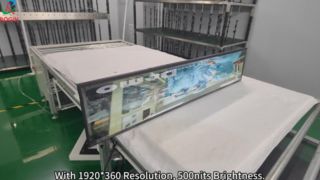 48.5 inch Bar Type LCD Display 1920*360 V-by-One 500nits
